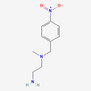 molecular formula C10H15N3O2 B7867987 N*1*-Methyl-N*1*-(4-nitro-benzyl)-ethane-1,2-diamine 