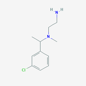 molecular formula C11H17ClN2 B7867996 N*1*-[1-(3-Chloro-phenyl)-ethyl]-N*1*-methyl-ethane-1,2-diamine 