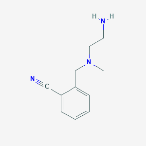 molecular formula C11H15N3 B7868005 2-{[(2-Amino-ethyl)-methyl-amino]-methyl}-benzonitrile 