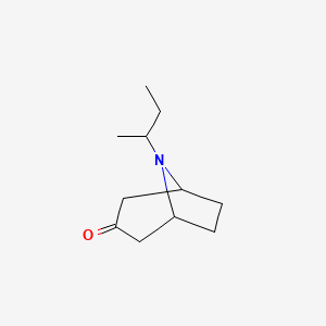 molecular formula C11H19NO B7868042 (1R,5S)-8-(butan-2-yl)-8-azabicyclo[3.2.1]octan-3-one 