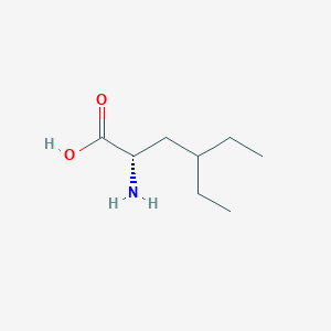 molecular formula C8H17NO2 B7868056 (2S)-2-amino-4-ethylhexanoic acid 