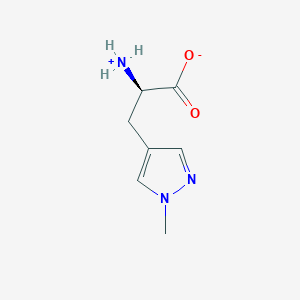 (2R)-2-azaniumyl-3-(1-methylpyrazol-4-yl)propanoate