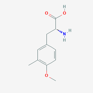 molecular formula C11H15NO3 B7868098 (2R)-2-Amino-3-(4-methoxy-3-methylphenyl)propanoic acid 