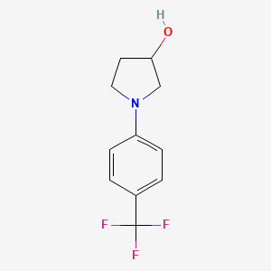 molecular formula C11H12F3NO B7868115 1-(4-(三氟甲基)苯基)吡咯烷-3-醇 