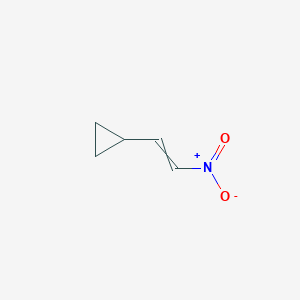 molecular formula C5H7NO2 B7868194 2-Nitroethenylcyclopropane 