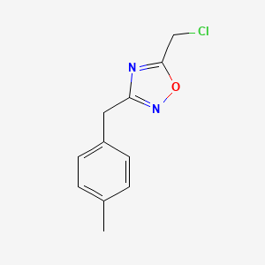 molecular formula C11H11ClN2O B7868198 5-(Chloromethyl)-3-(4-methylbenzyl)-1,2,4-oxadiazole 