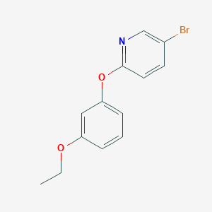 molecular formula C13H12BrNO2 B7868205 5-Bromo-2-(3-ethoxyphenoxy)pyridine 