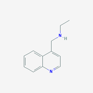 Ethyl[(quinolin-4-yl)methyl]amine
