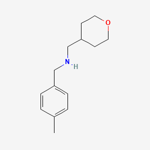 molecular formula C14H21NO B7868284 N-(4-Methylbenzyl)-1-(tetrahydro-2H-pyran-4-yl)methanamine 