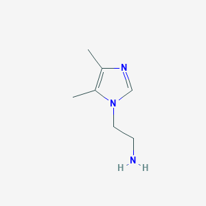 molecular formula C7H13N3 B7868291 2-(4,5-dimethyl-1H-imidazol-1-yl)ethan-1-amine 