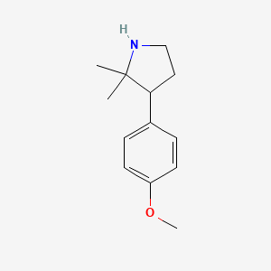 3-(4-Methoxyphenyl)-2,2-dimethylpyrrolidine