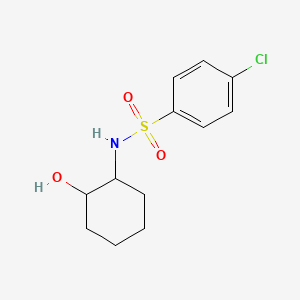 molecular formula C12H16ClNO3S B7868308 4-氯-N-(2-羟基环己基)苯磺酰胺 