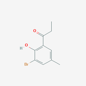 1-(3-Bromo-2-hydroxy-5-methylphenyl)propan-1-one