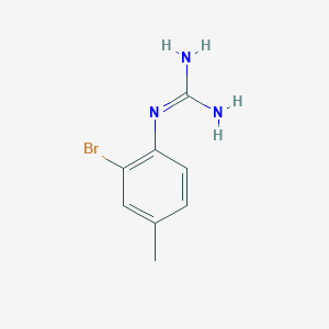 molecular formula C8H10BrN3 B7868353 1-(2-Bromo-4-methylphenyl)guanidine 