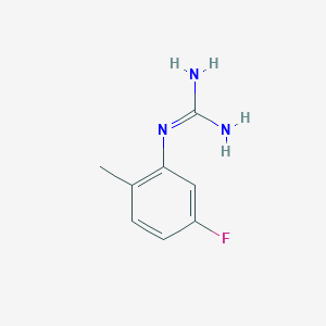 molecular formula C8H10FN3 B7868377 1-(5-Fluoro-2-methylphenyl)guanidine 