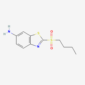 molecular formula C11H14N2O2S2 B7868442 2-Butylsulfonyl-1,3-benzothiazol-6-amine 