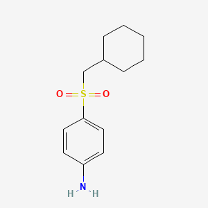 molecular formula C13H19NO2S B7868444 4-Cyclohexylmethanesulfonylaniline 