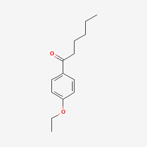 molecular formula C14H20O2 B7868485 1-(4-Ethoxyphenyl)hexan-1-one 