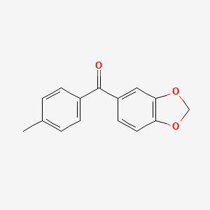 molecular formula C15H12O3 B7868491 1,3-Benzodioxol-5-yl(4-methylphenyl)methanone 