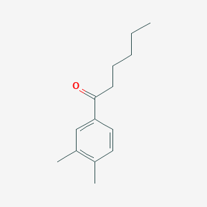 molecular formula C14H20O B7868501 1-(3,4-Dimethylphenyl)hexan-1-one CAS No. 17424-39-4