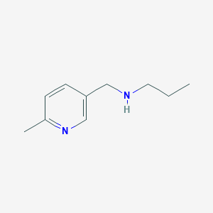 molecular formula C10H16N2 B7868523 [(6-Methylpyridin-3-yl)methyl](propyl)amine 