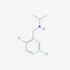 molecular formula C10H13ClFN B7868530 N-(5-Chloro-2-fluorobenzyl)propan-2-amine 