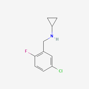 molecular formula C10H11ClFN B7868551 N-(5-Chloro-2-fluorobenzyl)cyclopropanamine 