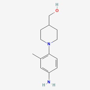 [1-(4-Amino-2-methylphenyl)piperidin-4-yl]methanol