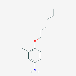 molecular formula C13H21NO B7868605 4-(Hexyloxy)-3-methylaniline 