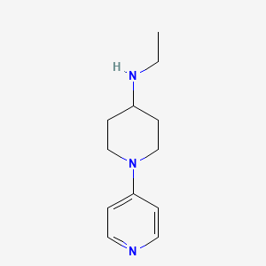 molecular formula C12H19N3 B7868613 N-ethyl-1-(pyridin-4-yl)piperidin-4-amine 