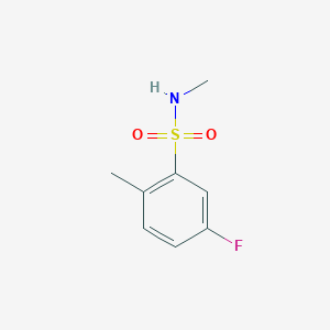 molecular formula C8H10FNO2S B7868622 5-fluoro-N,2-dimethylbenzenesulfonamide 