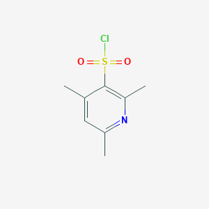 molecular formula C8H10ClNO2S B7868661 2,4,6-Trimethylpyridine-3-sulfonyl chloride 
