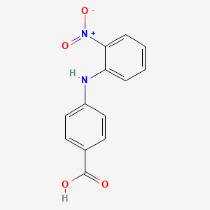 molecular formula C13H10N2O4 B7868665 p-(2-Nitroanilino)benzoic acid 