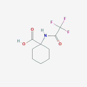 molecular formula C9H12F3NO3 B7868668 1-(Trifluoroacetylamino)cyclohexanecarboxylic acid 