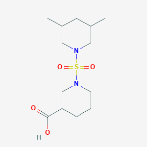 molecular formula C13H24N2O4S B7868674 1-[(3,5-Dimethylpiperidin-1-yl)sulfonyl]piperidine-3-carboxylic acid 