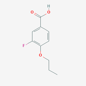 molecular formula C10H11FO3 B7868678 3-Fluoro-4-propoxybenzoic acid CAS No. 203115-97-3