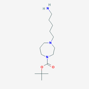 Tert-butyl 4-(5-aminopentyl)-1,4-diazepane-1-carboxylate