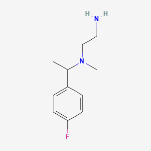 molecular formula C11H17FN2 B7868759 N*1*-[1-(4-Fluoro-phenyl)-ethyl]-N*1*-methyl-ethane-1,2-diamine 