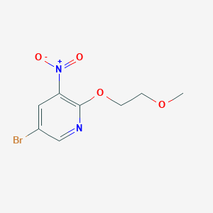 molecular formula C8H9BrN2O4 B7868826 5-Bromo-2-(2-methoxyethoxy)-3-nitropyridine 