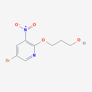 3-((5-Bromo-3-nitropyridin-2-yl)oxy)propan-1-ol