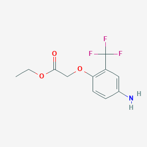 Ethyl 2-(4-amino-2-(trifluoromethyl)phenoxy)acetate