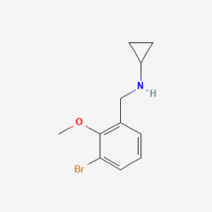 N-[(3-bromo-2-methoxyphenyl)methyl]cyclopropanamine