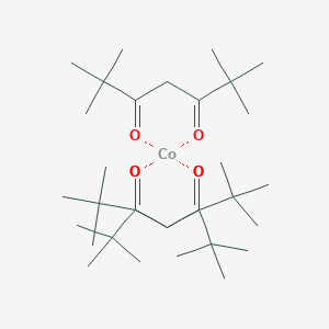 molecular formula C33H57CoO6 B078690 钴；(E)-5-羟基-2,2,6,6-四甲基庚-4-烯-3-酮 CAS No. 14877-41-9