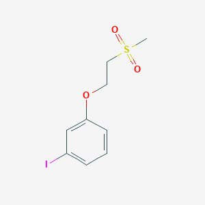 molecular formula C9H11IO3S B7869031 1-Iodo-3-(2-(methylsulfonyl)ethoxy)benzene 