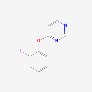 molecular formula C10H7IN2O B7869040 4-(2-Iodo-phenoxy)-pyrimidine 