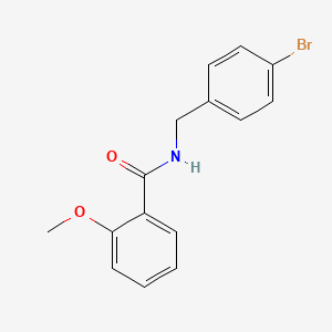 molecular formula C15H14BrNO2 B7869044 N-(4-Bromobenzyl)-2-methoxybenzamide 