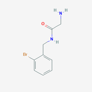 molecular formula C9H11BrN2O B7869073 2-Amino-N-(2-bromo-benzyl)-acetamide 