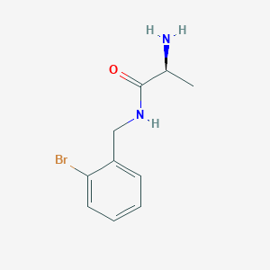 molecular formula C10H13BrN2O B7869081 (S)-2-Amino-N-(2-bromo-benzyl)-propionamide 
