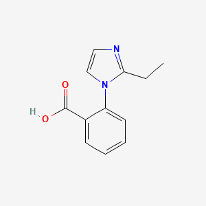molecular formula C12H12N2O2 B7869090 2-(2-ethyl-1H-imidazol-1-yl)benzoic acid 