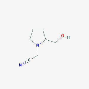 molecular formula C7H12N2O B7869095 2-Hydroxymethyl-pyrrolidin-1-yl-acetonitrile 